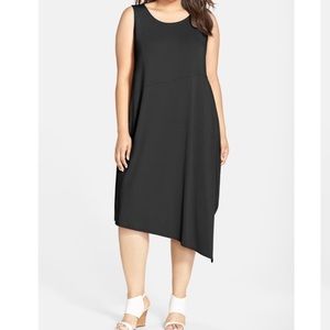 Eileen Fisher Viscose Jersey Ballet Neck Dress NWT